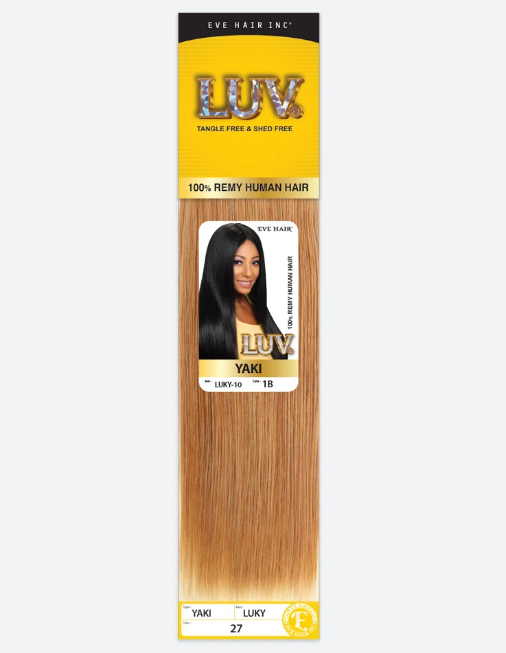 Eve Luv 100% Remy Human Yaky Hair  18"