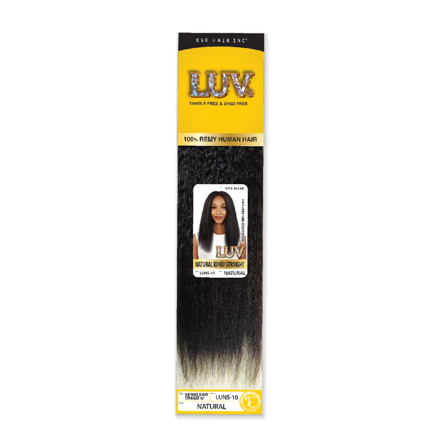 Luv 100% Human Hair Kinky Straight