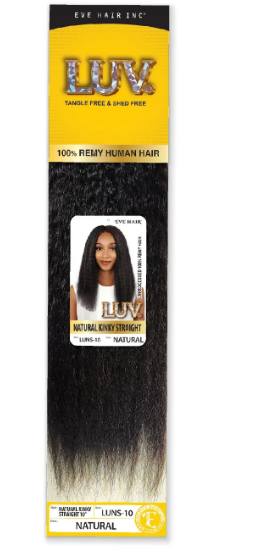 Luv 100% Human Hair Kinky Straight