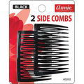 Annie Side Combs 2ct - Black