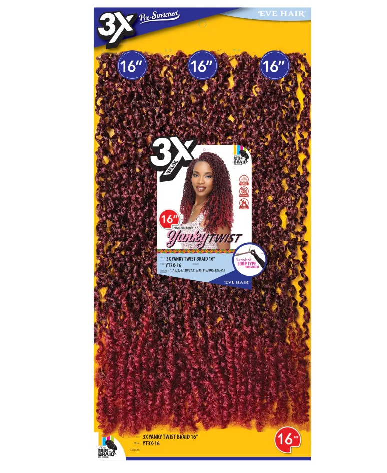 Eve Hair Yanky Twist 3X 16"