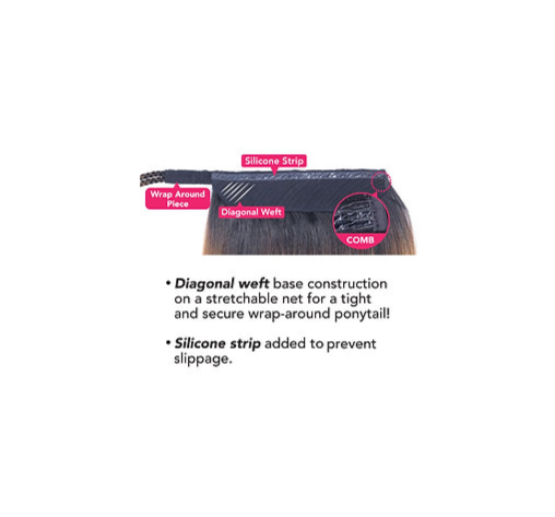 Mayde Beauty Yaki Pro Wrap Ponytail with Braid 36"
