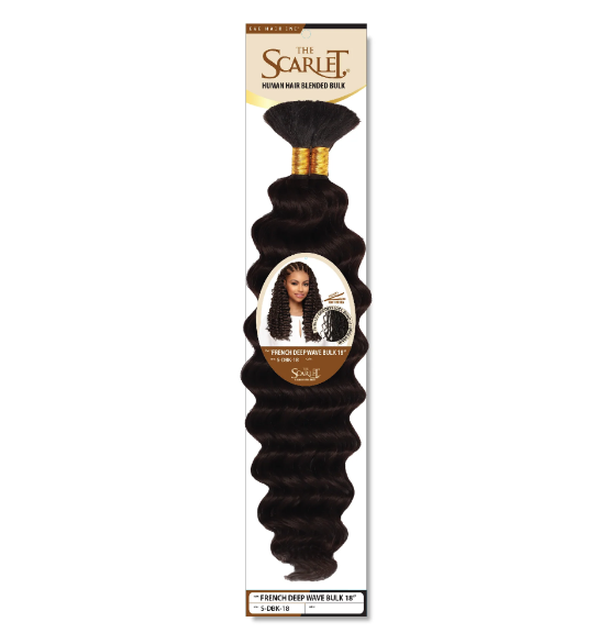 The Scarlet Human Hair Blended Bulk 18" - French Deep Wave