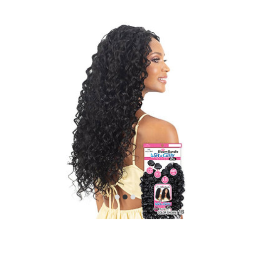 Mayde Wet and Curly 4pcs - 18,20,22" with HD Closure
