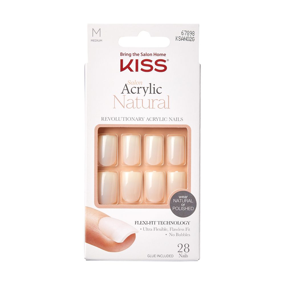 Kiss Salon Acrylic Natural Press on Nails