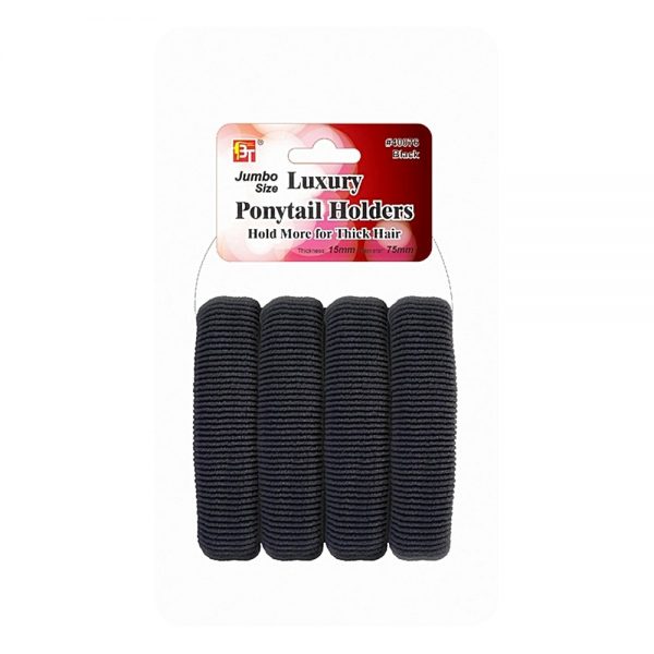 Luxury Ponytail Holders Jumbo 15mm thickness - 4pcs