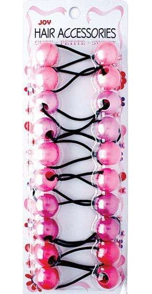 Joy Twin Beads Ponytailers Bobos 10Ct