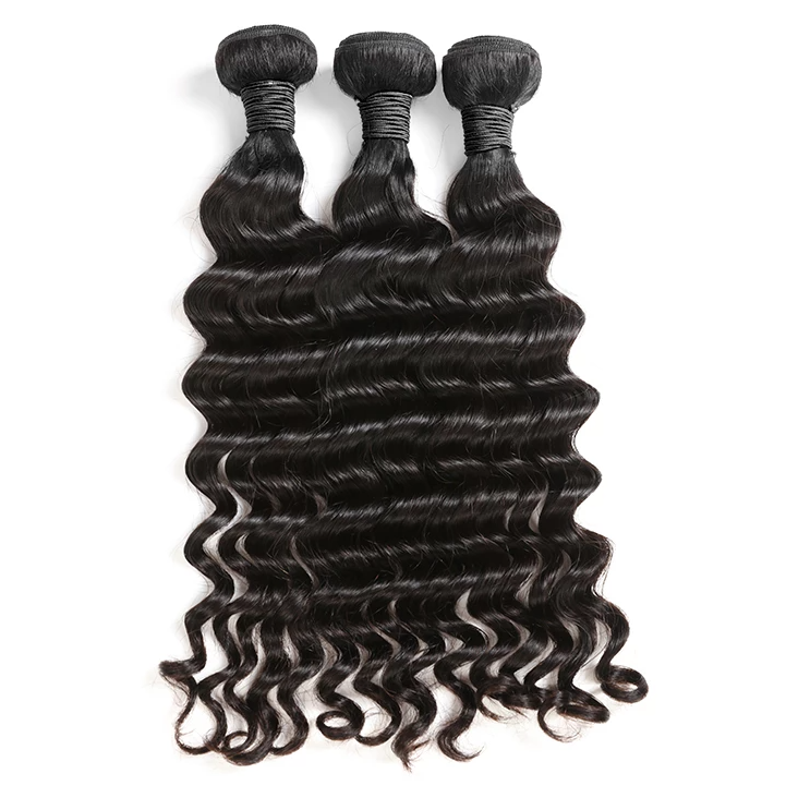 Lux Bundles 12A Natural Wave Virgin Remy Hair