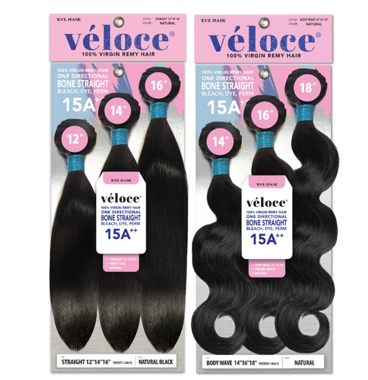 Veloce Virgin Remy Bundle Multipack - Bodywave