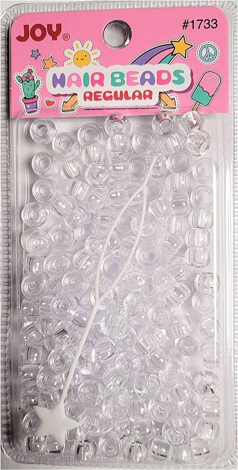 Joy Round Beads Regular Size 200ct Clear