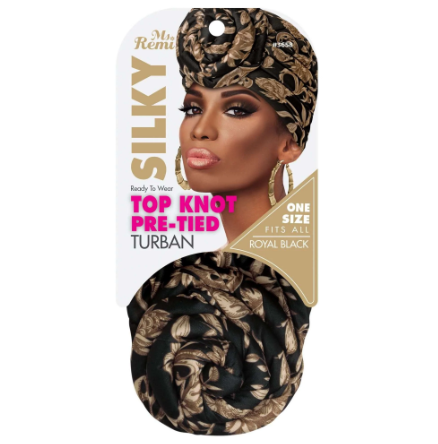 Ms. Remi Silky Top Knot Pre-Tied Turban Assorted Colors