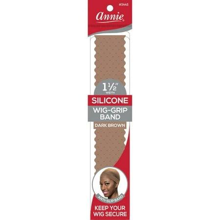 Annie Silicone Wig Grip Band - Dark Brown