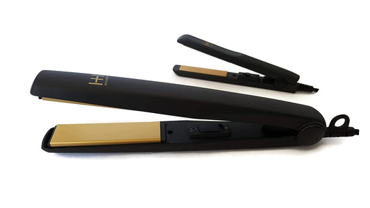 Annie Hot and Hotter Gold Ceramic Flat Iron Combo