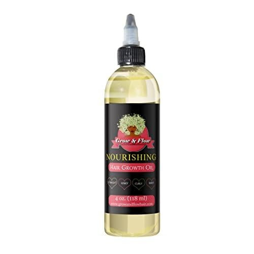 Grow & Flow Nourishing Hair Growth Oil- one Bottle 4 oz