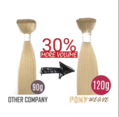 Platino Ponytail Weave Straight 24"