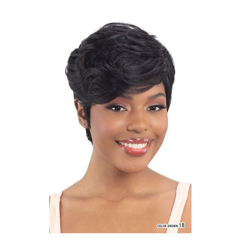 Mayde Beauty Mocha Human Hair Blend Wig - Marble