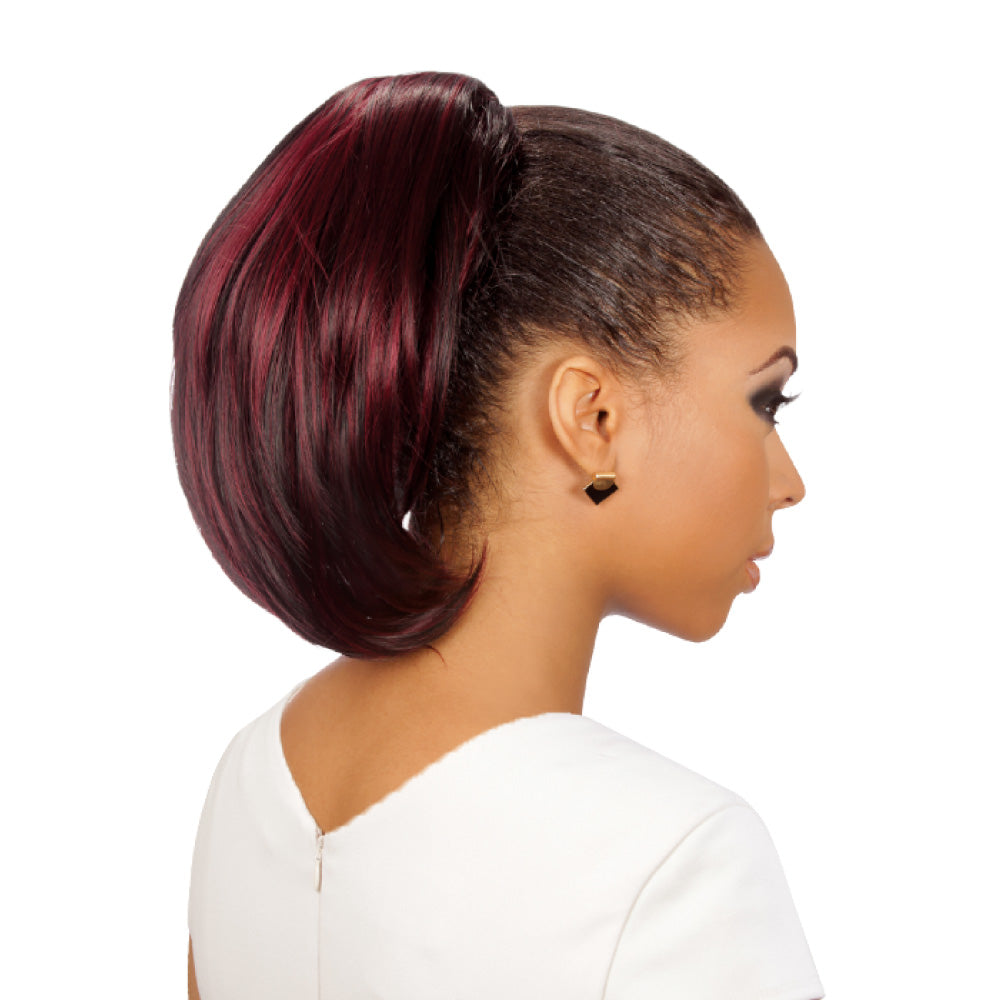 Eve Drawstring Ponytail Straight Bumped 10" - FHP-5000