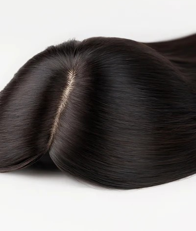 Aura Silky 100% Remy Human Hair 8x8 Base 12in Topper