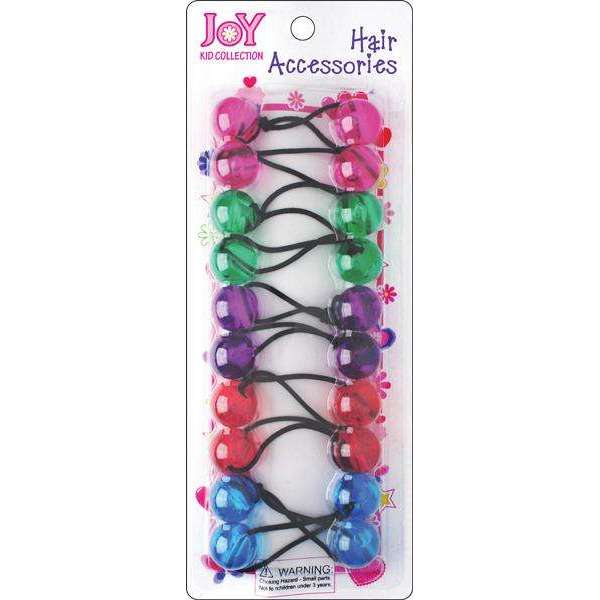 Joy Twin Beads Ponytailers Bobos 10Ct