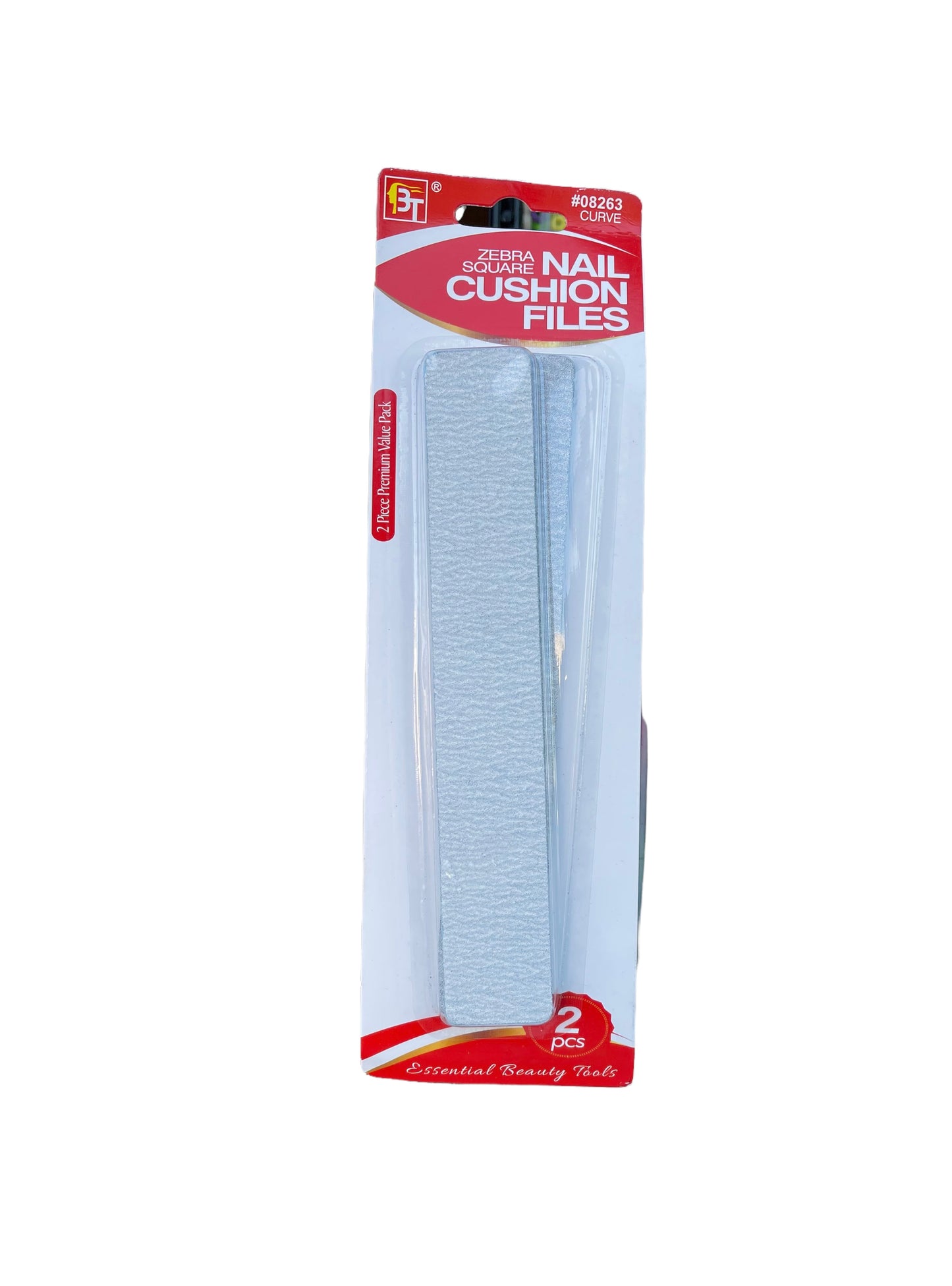 ZEBRA SQUARE NAIL CUSHION FILES - 2 PCS