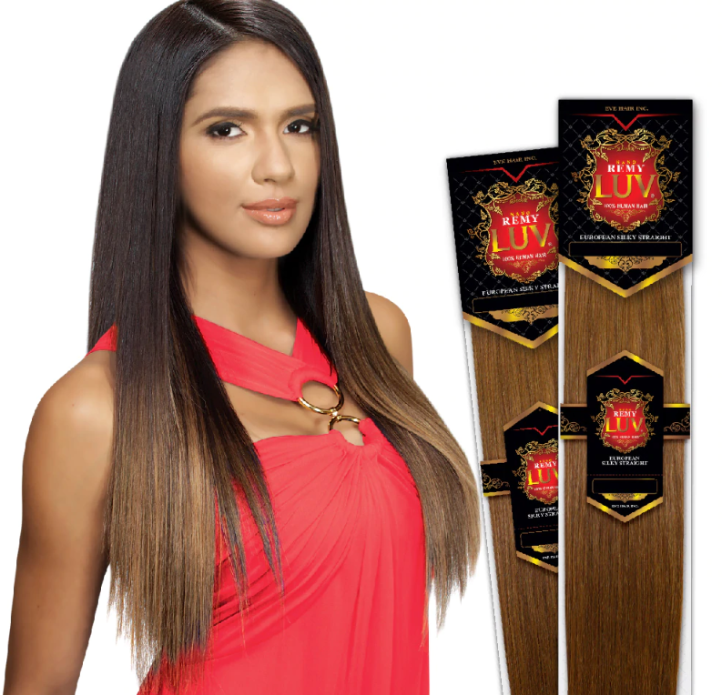 Eve Luv 100% Remy Human Hair European Silk Straight 18"